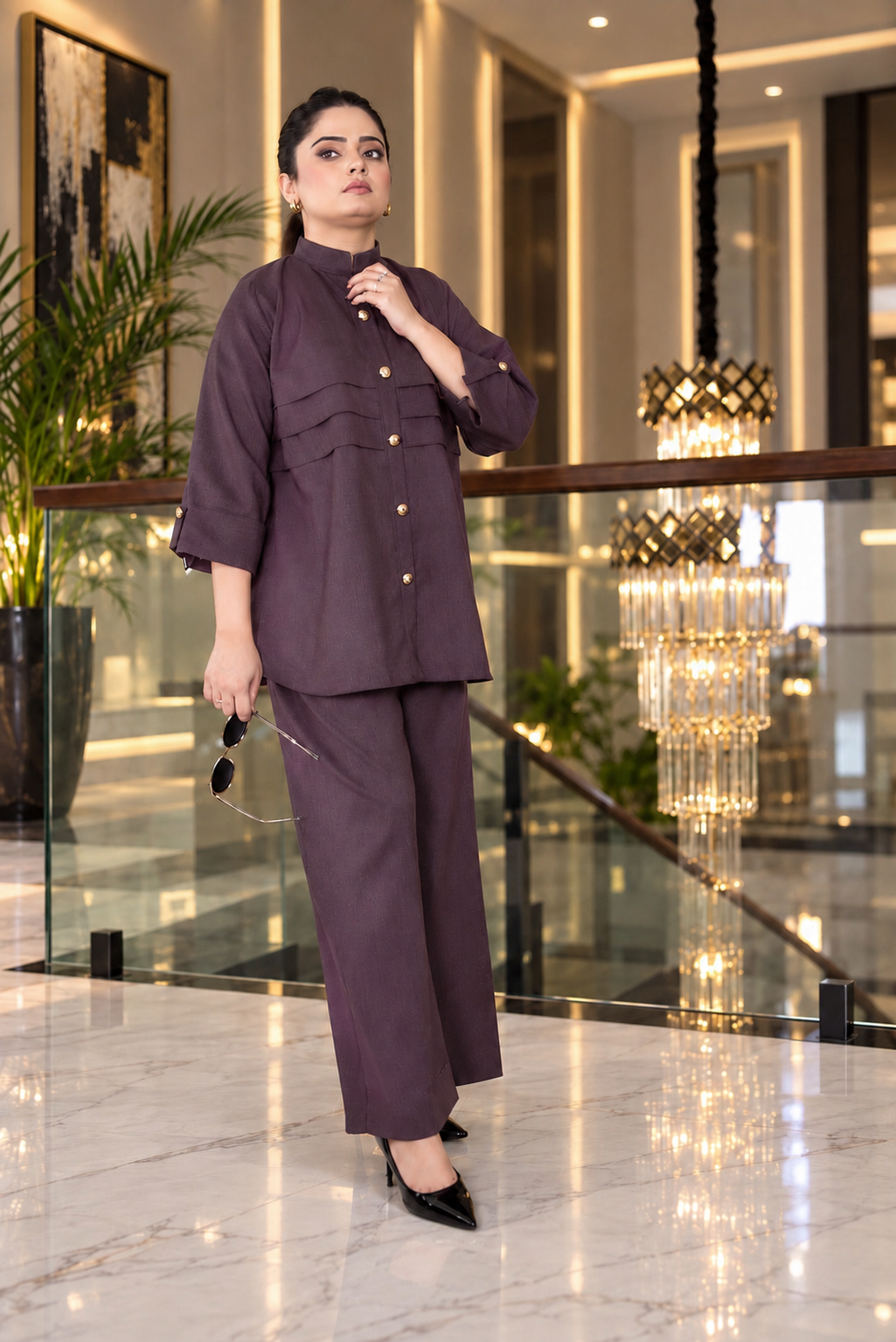 Merlot | Elegant Two-Piece Co-ord Set